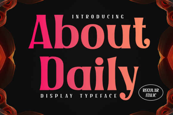 About Daily: A Refined Serif for Modern Editorial Design