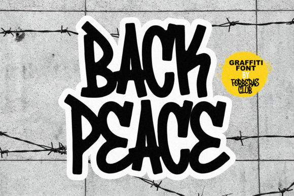 Back Peace: A Fierce Display Typeface for Editorial Design