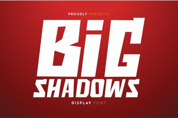 Big Shadows: A Bold Display Typeface for Editorial Design