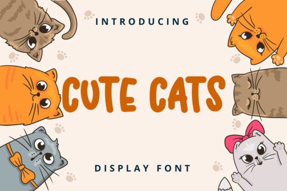 Cute Cats: The Perfect Display Font for Small Business Branding