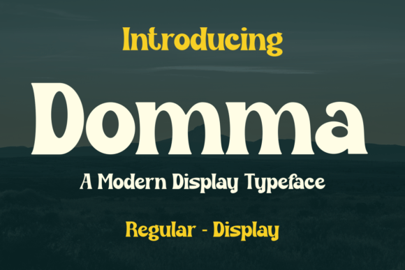 Domma: The Bold Display Typeface for Modern Web Design