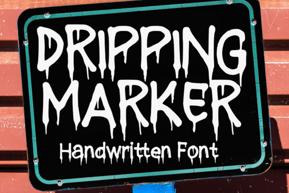 Dripping Marker: The Perfect Display Typeface for Handmade Brands