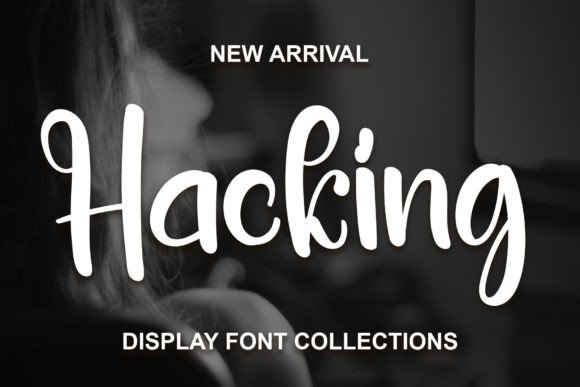 Hacking: The Bold Display Font That Transforms Handmade Shop Branding