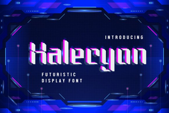 Halecyon: The Futuristic Display Font for Modern Web Design