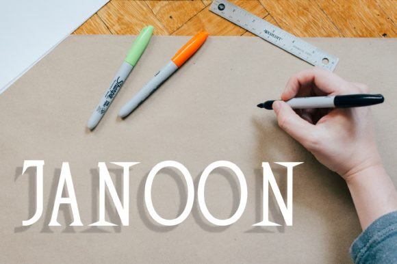 Janoon: A Display Font for Modern Editorial Design