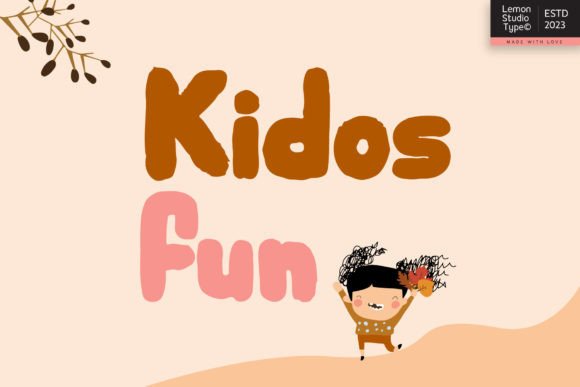 Kidosfun: The Quirky Display Typeface for Vibrant Brand Identities