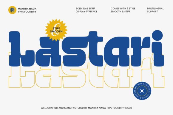 Lastari: A Bold Modern Display Font for Confident Branding