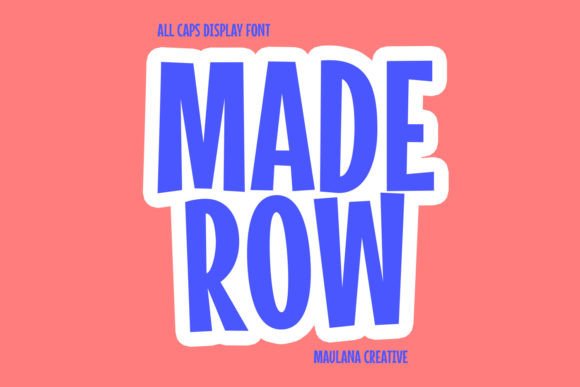 Maderow: The Bold Display Font That Elevates Handmade Products