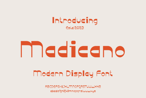 Madicano: A Bold Display Typeface for Modern Web Design
