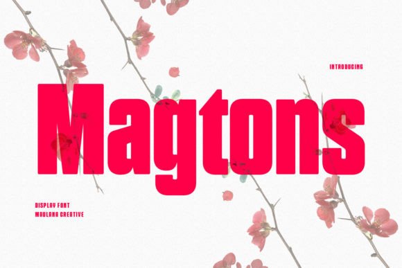 Magtons: The Elegant Display Font for Handmade Crafts