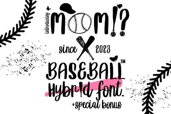 Mom X Baseball: The Bold Typeface for Memorable Small Business Branding