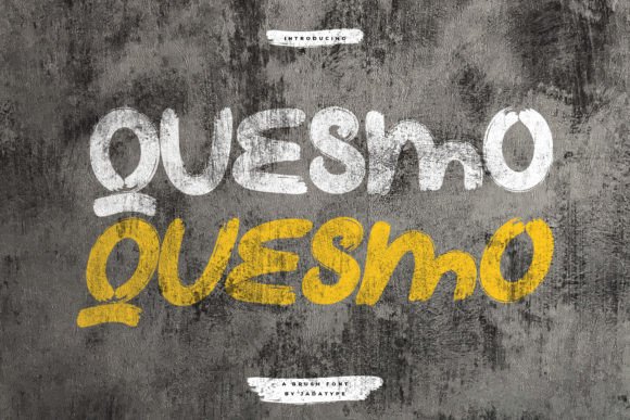 Quesmo: A Bold Display Font for Modern Editorial Design