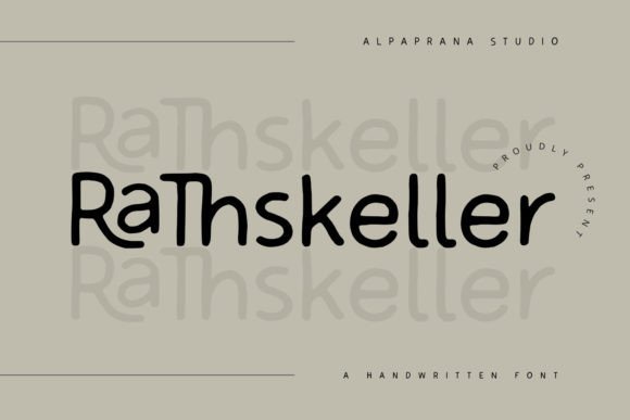 Rathskeller: A Natural Display Typeface for Modern Brand Identity