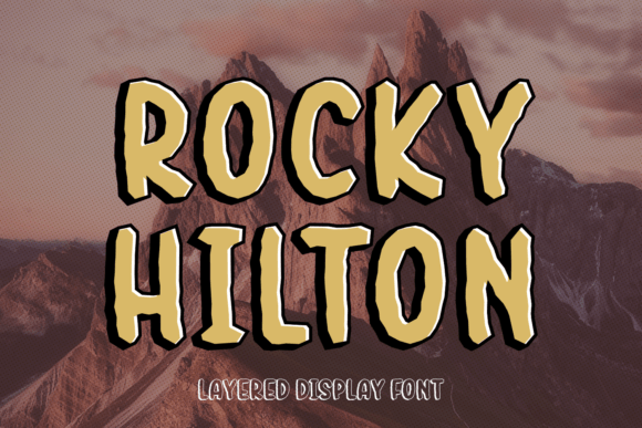 Rocky Hilton: The Bold Display Typeface for Handmade Shop Brands