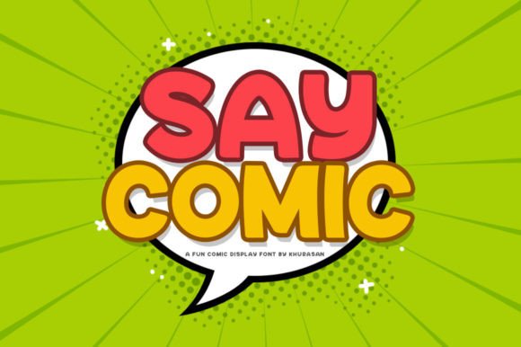 Say Comic: A Playful Display Typeface for Modern Branding