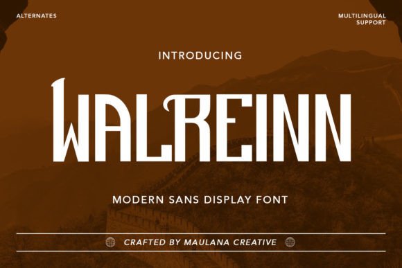 Walreinn: A Bold Display Font for Impactful Web Design
